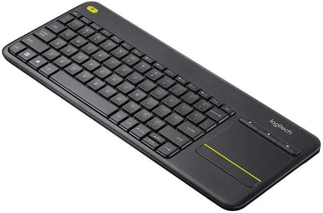 Alt view image 4 of 7 - _Mega Brand K400 Plus Wireless Touch TV Keyboard With Easy Media Control and Built-in Touchpad, HTPC Keyboard for PC-connected TV, Windows, Android, ChromeOS, Laptop, Tablet - Black