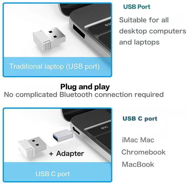 Alt view image 5 of 7 - _Mega Brand Bluetooth Wireless Mouse for Laptop mac MacBook ipad MacBook air MacBook pro pc Desktop Computer Windows Chromebook Notebook (Silver)