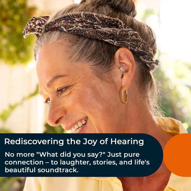 Alt view image 5 of 7 - Invisible Hearing Aids for Seniors with Crystal Sound, Digital In-the-Ear Discreet & Comfortable Fit Hearing Aids with Intelligent Noise Reduction, One Button Control, Lasts Up to 100 Hours (Beige)