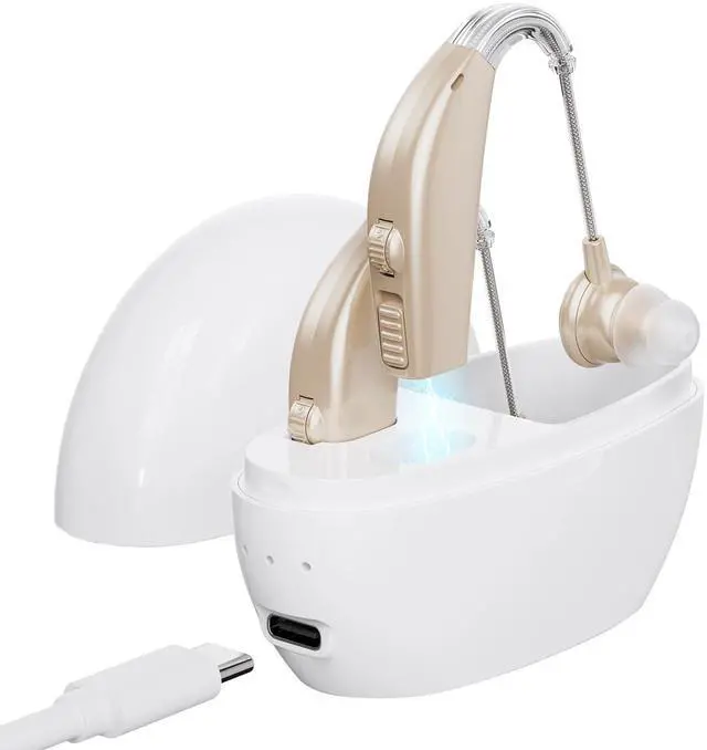 Main image of _Mega Brand Hearing Aids Hearing Amplifiers for Seniors Rechargeable with Noise Cancelling Hearing Aid Loss Amplifier Seniors and Adults Charging Case Volume Control
