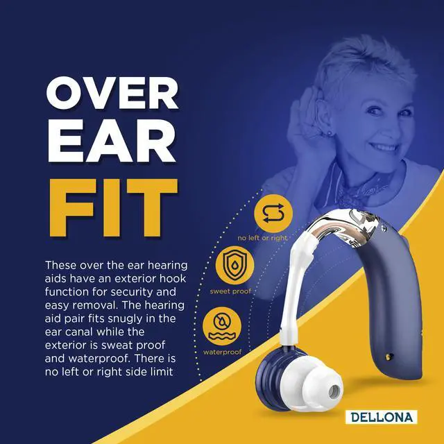 Alt view image 5 of 7 - _Mega Brand High-Performance Hearing Aids for Seniors Severe Hearing Loss, Rechargeable with Noise Cancelling (Pair), 4 Modes - Comfort Design Ear Hearing Aid, PSAP
