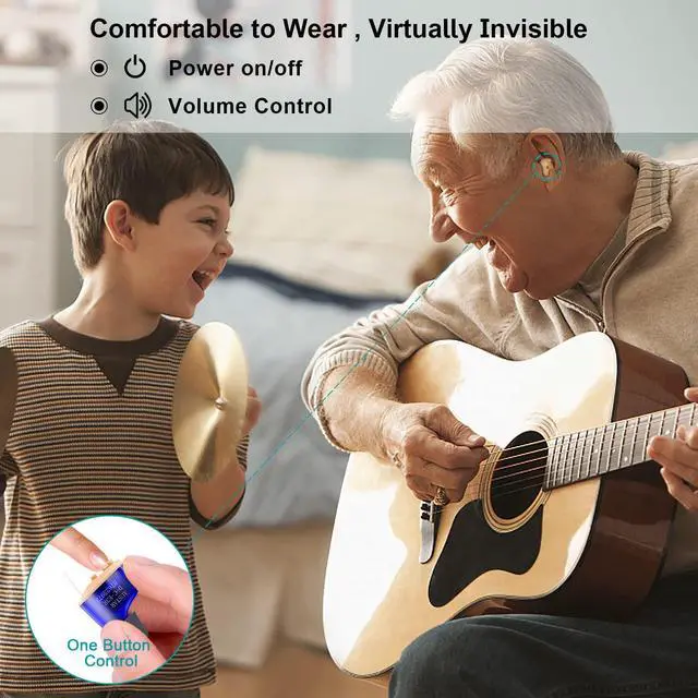 Alt view image 2 of 7 - _Mega Brand True Hearing Aids for Seniors Not Amplifier- Noise Cancelling, Rechargeable & Invisible with Magnetic Charging Box