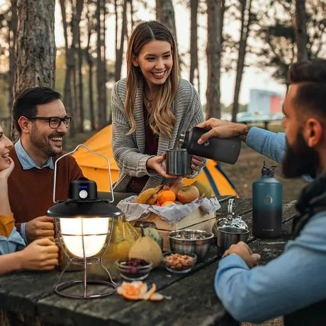 Alt view image 7 of 7 - Insulated Water Bottle 64 oz, Triple Wall Vacuum Stainless Steel (Cold for 48 Hrs), Leak Proof & Non-BPA, Half Gallon Water Flask Jug with Paracord Handle & Straw Spout Lids, Magic Black