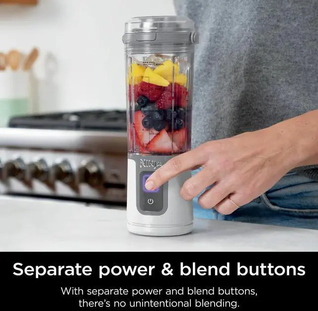 Alt view image 7 of 7 - _Mega Brand Blast 16 oz. Personal Portable Blender with Leak Proof Lid and Easy Sip Spout, Perfect for Smoothies, Cordless, USB-C Rechargeable, Dishwasher Safe Parts