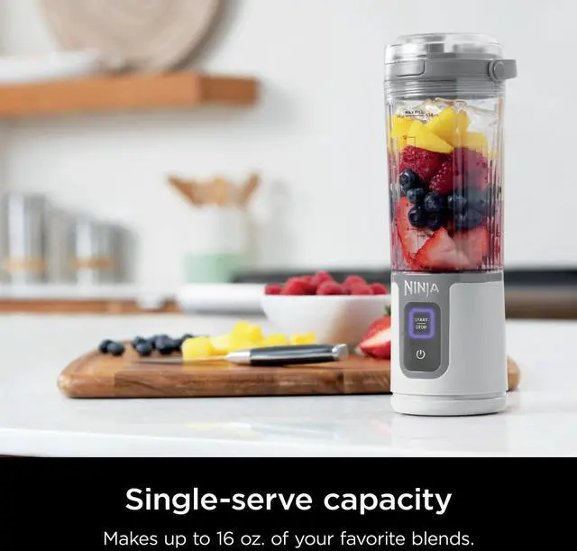 Alt view image 6 of 7 - _Mega Brand Blast 16 oz. Personal Portable Blender with Leak Proof Lid and Easy Sip Spout, Perfect for Smoothies, Cordless, USB-C Rechargeable, Dishwasher Safe Parts