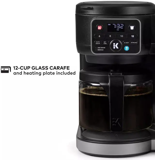 Alt view image 6 of 7 - _Mega Brand KD5600 K-Duo Hot & Iced Single Serve & Carafe Coffee Maker, 72oz Reservoir, MultiStream Technology (Gen 2), Black