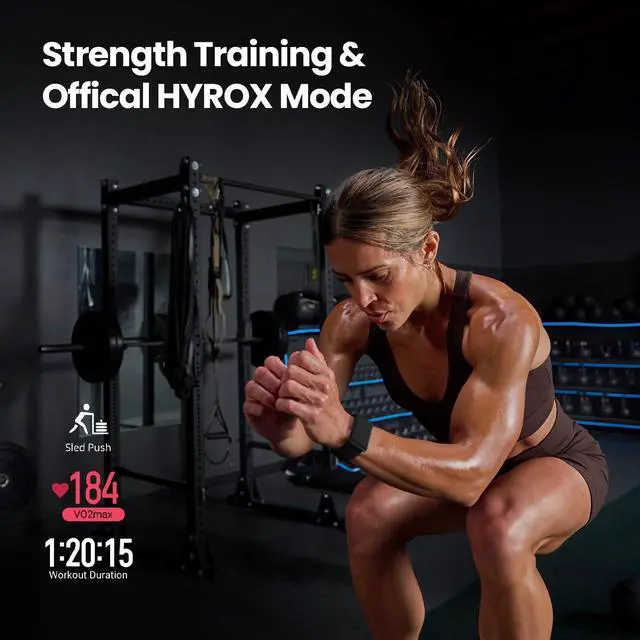 Alt view image 3 of 6 - _Mega Brand  Strap Fitness Tracker Wristband, 24/7 Activity & Sleep Tracker with Heart Rate, 10 Days Battery, 27 Sports Modes, Strength Training, Subscription Free for Android & iPhone