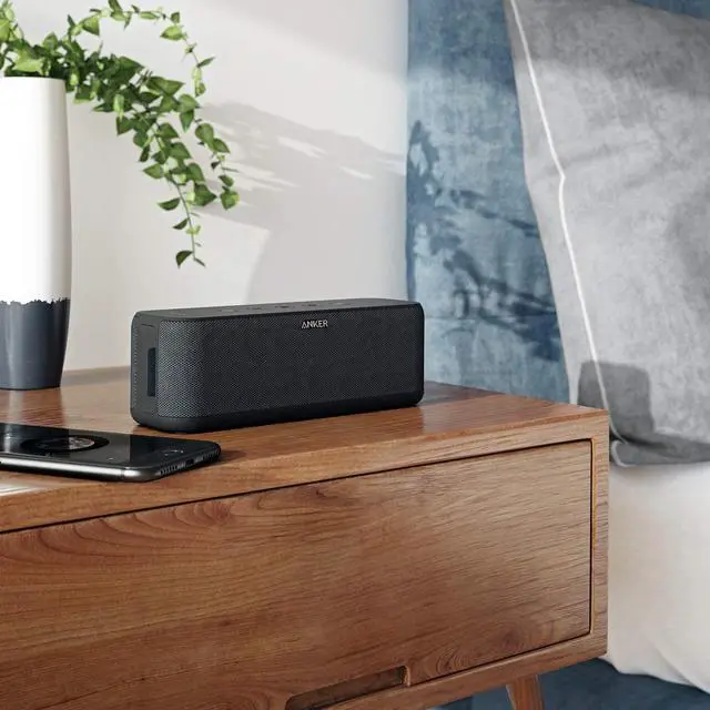 Alt view image 7 of 7 - Upgraded Soundcore Boost Bluetooth Speaker with Well-Balanced Sound, BassUp, 12H Playtime, USB-C, IPX7 Waterproof, Wireless Customizable EQ via App, Stereo Pairing, Portable Speaker for Music