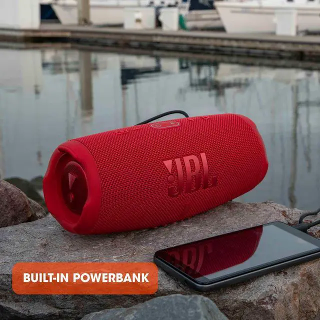 Alt view image 6 of 6 - Charge 5 - Portable Waterproof Speaker - Black | Bold Original Pro Sound, 20 hours of playtime, IP67 waterproof and dustproof, Wireless Bluetooth Streaming