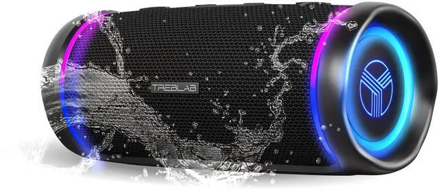 Main image of HD77 Bluetooth Speaker - Powerful 360° Sound with Impactful Bass, 30W Portable Wireless Audio, 20H Battery, IPX7 Waterproof, TWS Stereo, Shockproof Design for Outdoor, Beach, Pool, Jobsite