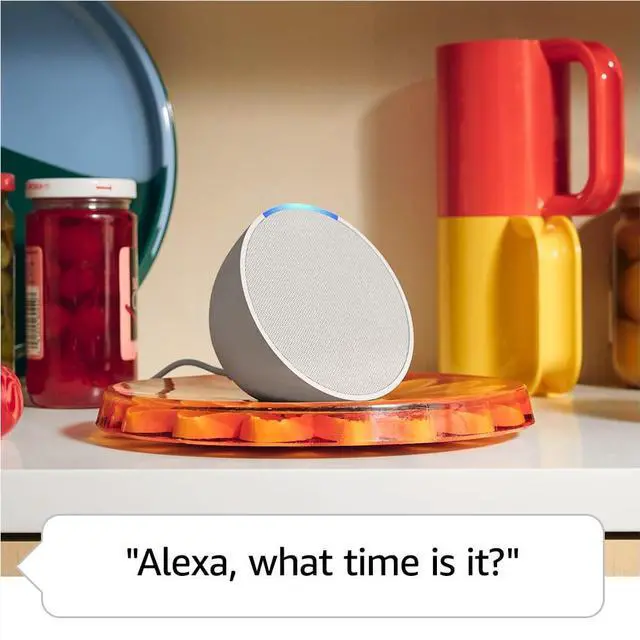 Alt view image 4 of 6 - _Mega Brand Echo Pop (newest model), Our smallest Alexa speaker, Fits in any room, Midnight Teal