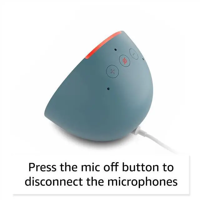 Alt view image 6 of 6 - _Mega Brand Echo Pop (newest model), Our smallest Alexa speaker, Fits in any room, Midnight Teal