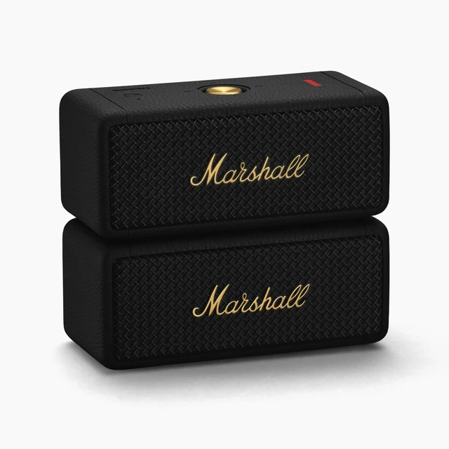 Alt view image 7 of 7 - Marshall Emberton II Portable Bluetooth Speaker, Black & Brass