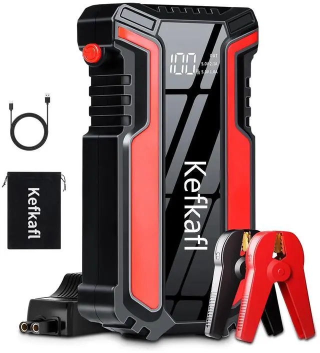 Main image of _Mega Brand Car Jump Starter 3000A, Car Battery Jump Starter for Up to 10.0L Gas & 10.0L Diesel Engine, 12V Jump Box Portable Jump Starter Battery Pack with LED Light, Jumper Cables