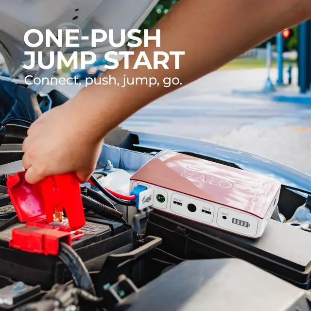Alt view image 2 of 7 - _Mega Brand Bolt 58830 ACDC Portable Car Battery Jump Starter | 58.8Wh USB Power Bank with AC Outlet, Emergency Floodlight & Charger, Jump Cars SUVs & Trucks, Power Phones & Laptops, TSA Approved