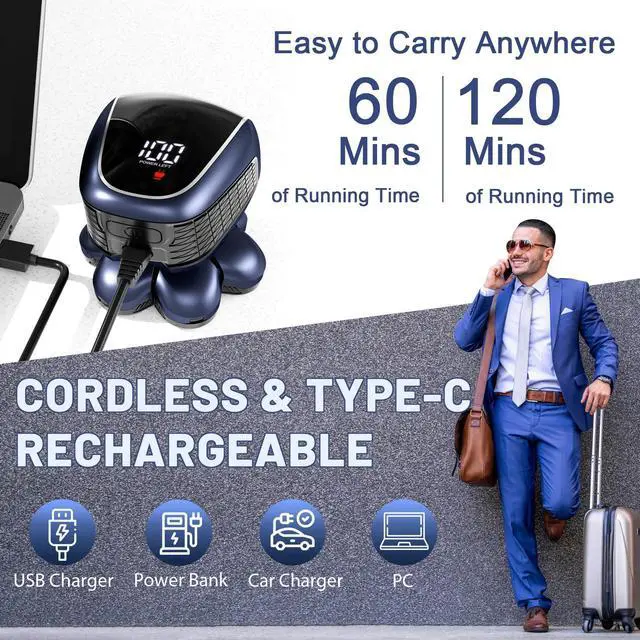 Alt view image 3 of 7 - Head Shaver 7D, Upgrade Head Shavers for Bald Men, Head Electric Razor with Nose Hair Trimmer, IPX6 Waterproof Wet/Dry Mens Grooming Kit, Anti-Pinch, LED Display, USB Rechargeable