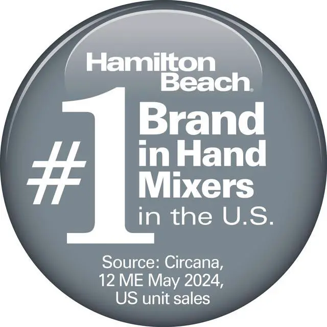 Alt view image 7 of 7 - Hamilton Beach 6-Speed Electric Hand Mixer with Whisk, Traditional Beaters, Dough Hooks, Snap-On Storage Case, 275 Watts, Red