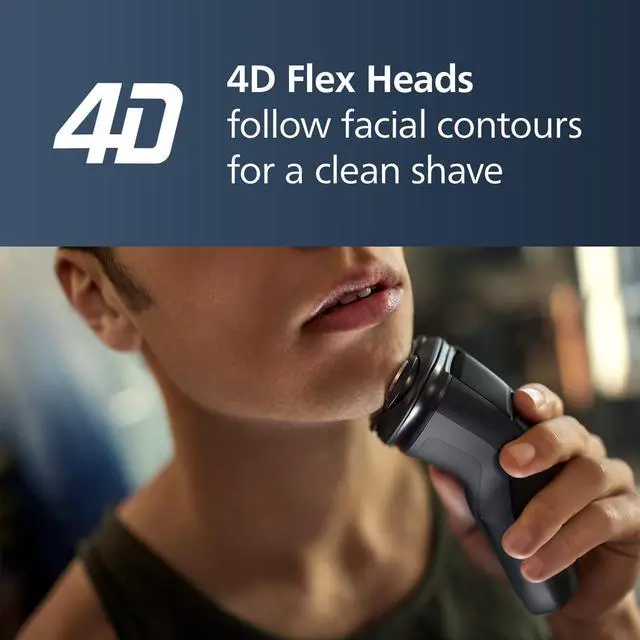 Alt view image 4 of 7 - 2400 Series Electric Shaver, Deep Black