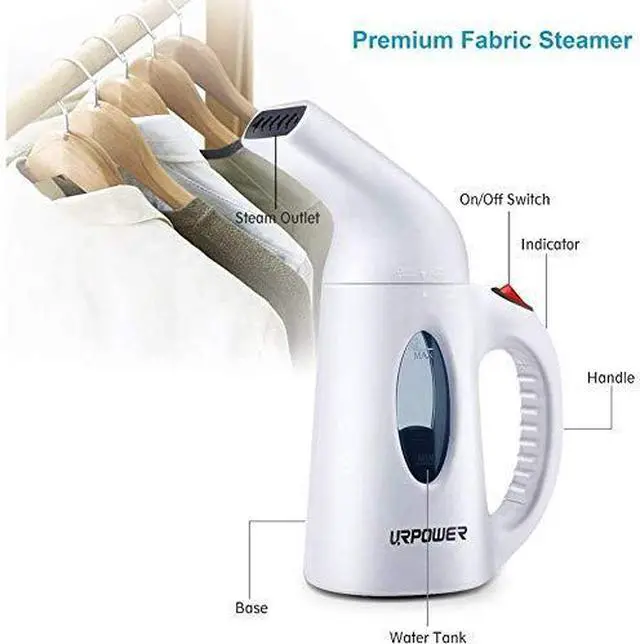 Alt view image 3 of 7 - Steamer for Clothes Steamer, Portable Handheld Garment Fabric Steamer Fast Heat-up Powerful Clothes Steamer with High Capacity for Home and Travel - Not for Abroad