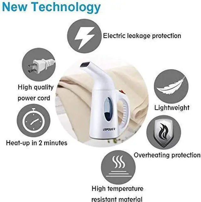 Alt view image 4 of 7 - Steamer for Clothes Steamer, Portable Handheld Garment Fabric Steamer Fast Heat-up Powerful Clothes Steamer with High Capacity for Home and Travel - Not for Abroad