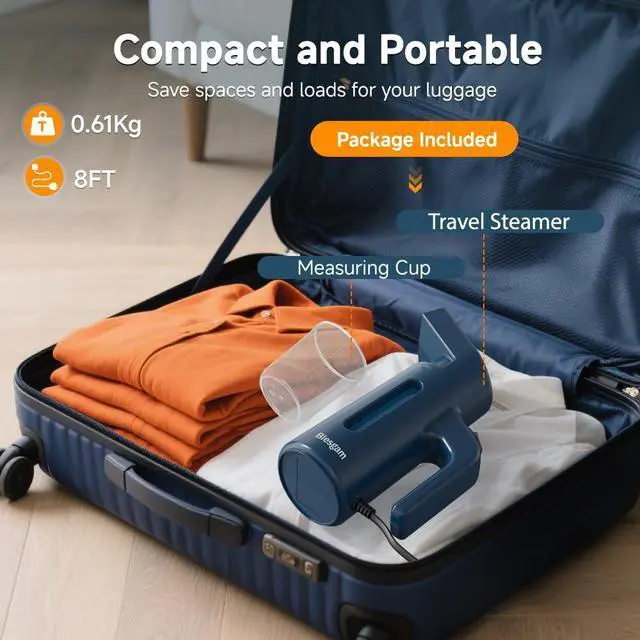 Alt view image 6 of 7 - Steamer for Clothes 700W, Double Row Steam Clothes Steamer, 180ML Large Capacity Water Tank, 40S Fast Heat-up Garment steamer for Home and Office(GY168)