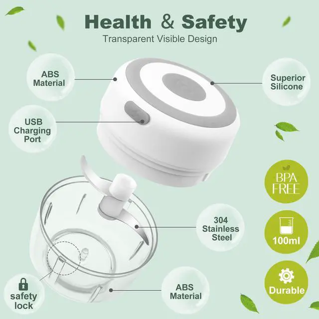Alt view image 2 of 7 - _Mega Brand Electric-Herb-Grinder-Large-3.4oz-USB Rechargeable, , Portable Waterproof, Better Control of Herb Coarseness, Practical and Muntifuctional