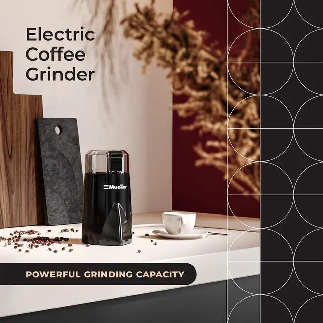 Alt view image 2 of 7 - _Mega Brand Living HyperGrind Precision Electric Spice/Coffee Grinder Mill with Large Grinding Capacity and Powerful Motor also for Spices, Herbs, Nuts, Grains, Black