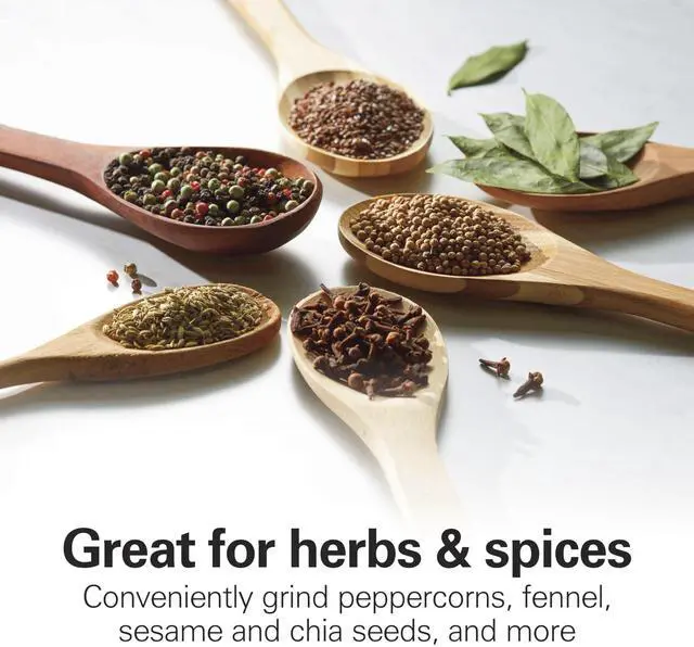 Alt view image 7 of 7 - Fresh Grind Electric Coffee Grinder for Beans, Spices and More, Stainless Steel Blades, Removable Chamber, Makes up to 12 Cups, Black