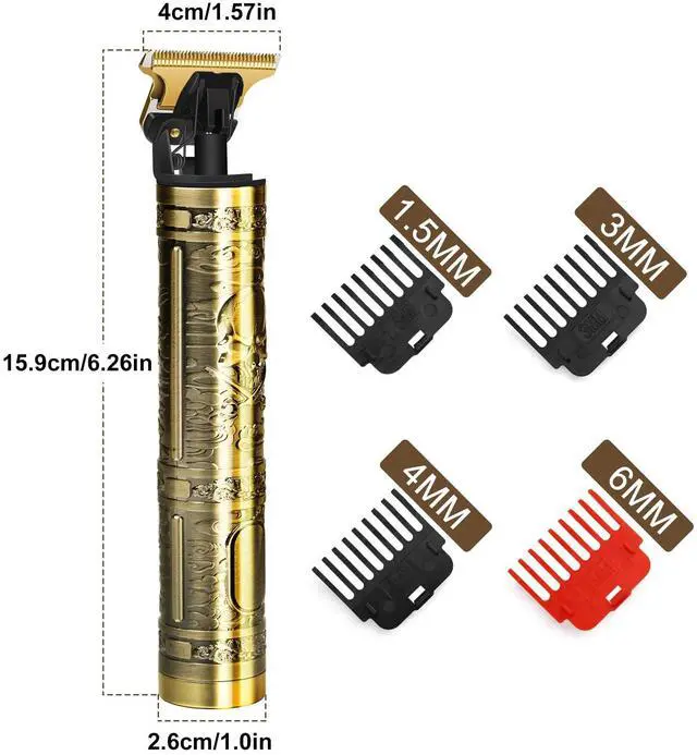 Alt view image 7 of 7 - _Mega Brand Professional Hair Trimmer for Men, Beard Trimmer Hair Clippers for Men, Cordless Rechargeable Hair Trimmer Metal Body Cutting Grooming Kit,Beard Shaver Barbershop