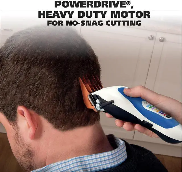 Alt view image 6 of 7 - Clipper USA Color Pro Complete Haircutting Kit with Easy Color Coded Guide Combs - Corded Clipper for Hair Clipping & Grooming Men, Women, & Children - Model 79300-1001M