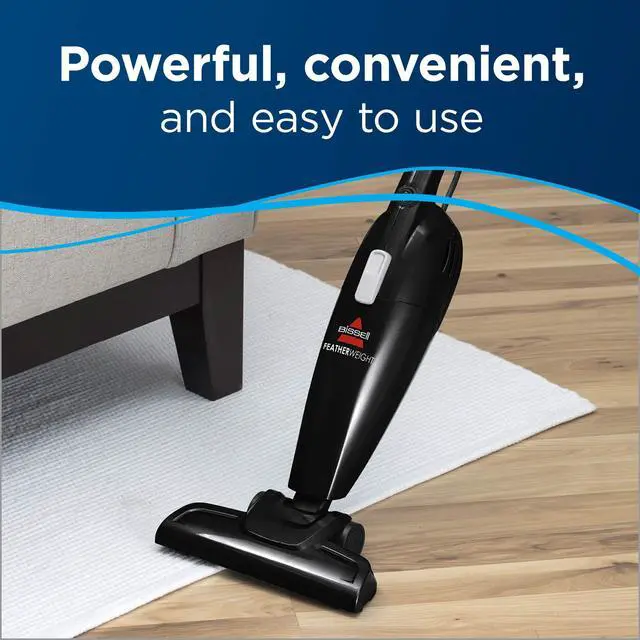 Alt view image 2 of 7 - Bissell Featherweight Stick Lightweight Bagless Vacuum with Crevice Tool, 2033M, Black