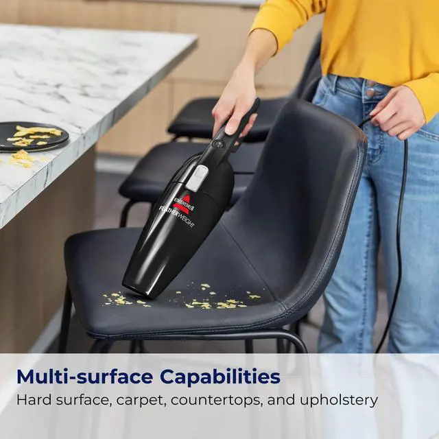 Alt view image 5 of 7 - Bissell Featherweight Stick Lightweight Bagless Vacuum with Crevice Tool, 2033M, Black