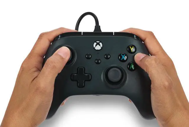Alt view image 2 of 7 - PowerA Wired Controller for Xbox Series X|S - Black, gamepad, wired video game controller, gaming controller, works with Xbox One and Windows 10/11