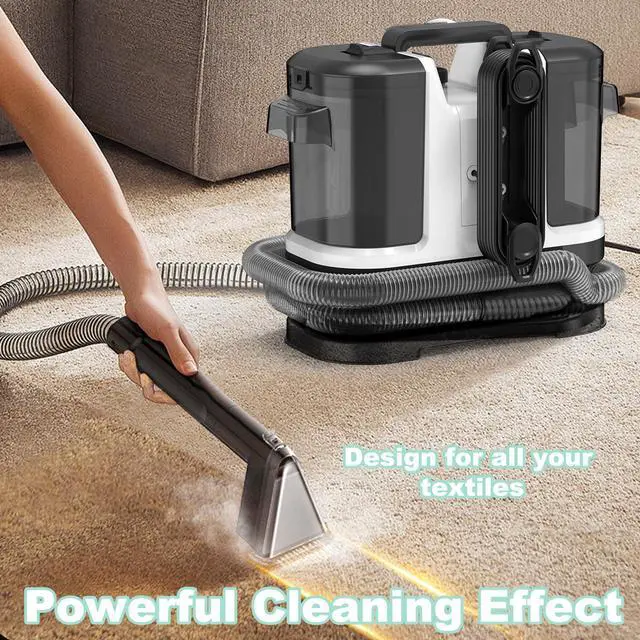 Alt view image 3 of 7 - _Mega Brand Portable Carpet & Upholstery Cleaner, Deep Cleaning for Rugs, Couch, Car Interiors Stains, Pet & Family Friendly, 120V