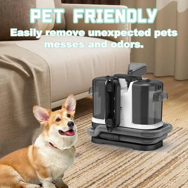 Alt view image 7 of 7 - _Mega Brand Portable Carpet & Upholstery Cleaner, Deep Cleaning for Rugs, Couch, Car Interiors Stains, Pet & Family Friendly, 120V