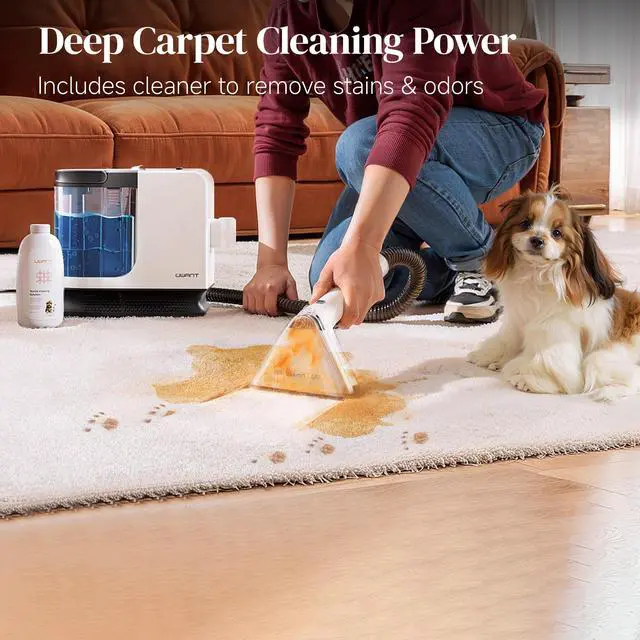 Alt view image 6 of 7 - _Mega Brand Portable Carpet Cleaner, 12Kpa Powerful Suction Spot Cleaner Machine, Upholstery Cleaner Machine, Home, Sofa, Car Cleaner, Furniture