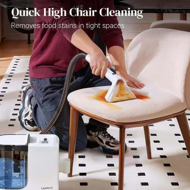 Alt view image 7 of 7 - _Mega Brand Portable Carpet Cleaner, 12Kpa Powerful Suction Spot Cleaner Machine, Upholstery Cleaner Machine, Home, Sofa, Car Cleaner, Furniture