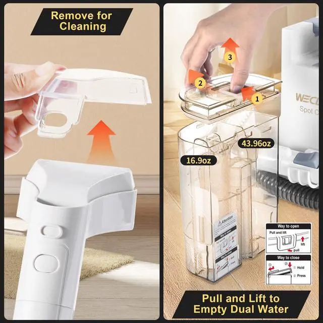 Alt view image 5 of 6 - _Mega Brand C1 Portable Extractor for Couch and Carpet Cleaner Upholstery Cleaner for Deep Cleaning