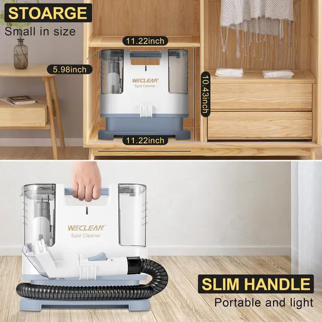 Alt view image 6 of 6 - _Mega Brand C1 Portable Extractor for Couch and Carpet Cleaner Upholstery Cleaner for Deep Cleaning