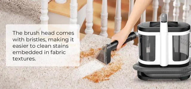Alt view image 3 of 6 - _Mega Brand Multi-Purpose Portable Carpet and Upholstery Cleaner, Powerful Suction 11 Kpa Spot Cleaner, 450W Motor, Car and Auto Detailer, Stain and Spot Remover; Versatile Use: Carpet, Sofa, Pet Hair