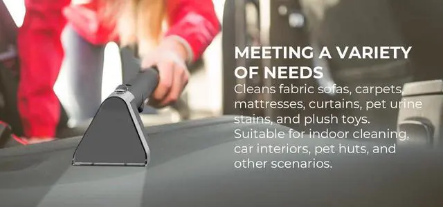 Alt view image 5 of 6 - _Mega Brand Multi-Purpose Portable Carpet and Upholstery Cleaner, Powerful Suction 11 Kpa Spot Cleaner, 450W Motor, Car and Auto Detailer, Stain and Spot Remover; Versatile Use: Carpet, Sofa, Pet Hair