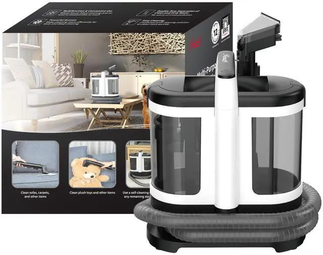 Alt view image 6 of 6 - _Mega Brand Multi-Purpose Portable Carpet and Upholstery Cleaner, Powerful Suction 11 Kpa Spot Cleaner, 450W Motor, Car and Auto Detailer, Stain and Spot Remover; Versatile Use: Carpet, Sofa, Pet Hair