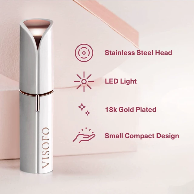 Alt view image 2 of 7 - Flawless Facial Hair Removal for Women - Electric Razor Device, Small Dermaplaning Remover Tools Finishing Epilator Trimmer Face Dermaplane Shavers Beauty Gadgets Accessories (Coral)
