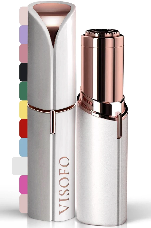 Main image of Flawless Facial Hair Removal for Women - Electric Razor Device, Small Dermaplaning Remover Tools Finishing Epilator Trimmer Face Dermaplane Shavers Beauty Gadgets Accessories (Coral)