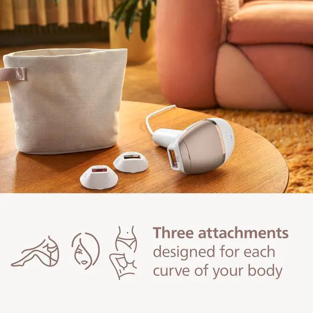 Alt view image 7 of 7 - _Mega Brand Lumea 8000 Series IPL Hair Removal Device - Alternative to Laser Hair Removal, SenseIQ Technology and Lumea App, 3 Attachments for Body, Face, and Precision, for Women & Men, BRI937/03