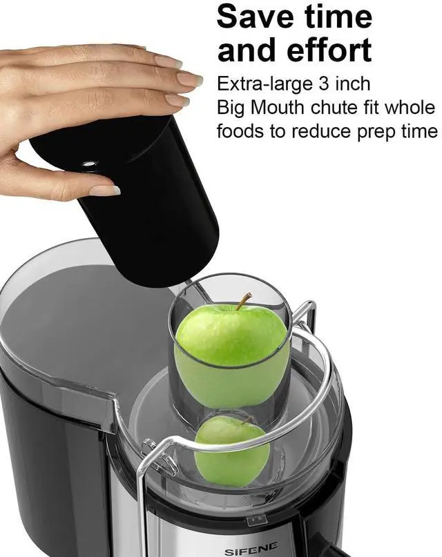 Alt view image 2 of 6 - _Mega Brand Quick Juicer Machine, Centrifugal Juicer with 3" Big Mouth for Whole Fruits & Veggies, Easy to Clean, Non-BPA Stainless Steel Kitchen Juicer