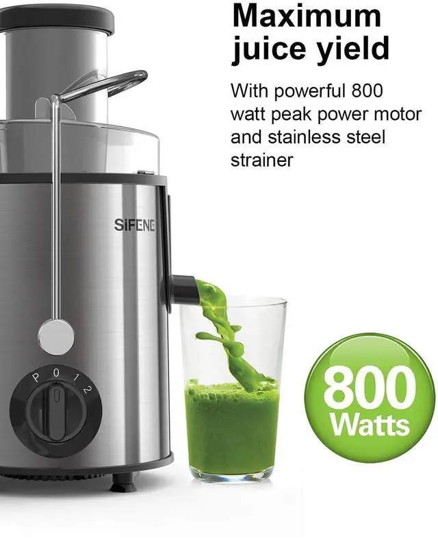 Alt view image 3 of 6 - _Mega Brand Quick Juicer Machine, Centrifugal Juicer with 3" Big Mouth for Whole Fruits & Veggies, Easy to Clean, Non-BPA Stainless Steel Kitchen Juicer