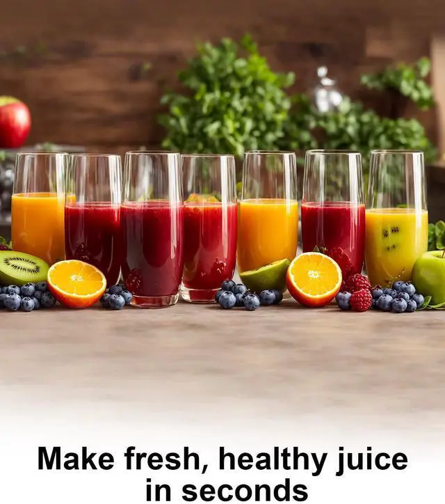 Alt view image 6 of 6 - _Mega Brand Quick Juicer Machine, Centrifugal Juicer with 3" Big Mouth for Whole Fruits & Veggies, Easy to Clean, Non-BPA Stainless Steel Kitchen Juicer