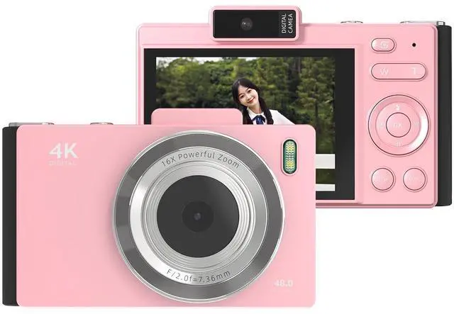 Main image of _Mega Brand 4K Digital Camera Portable Digital Video Camera CCD Camera 48MP 2.8 Inch IPS Screen Anti-Shake 16X Zoom Auto Focus with Flash Battery Birthday for Teens Students Friends