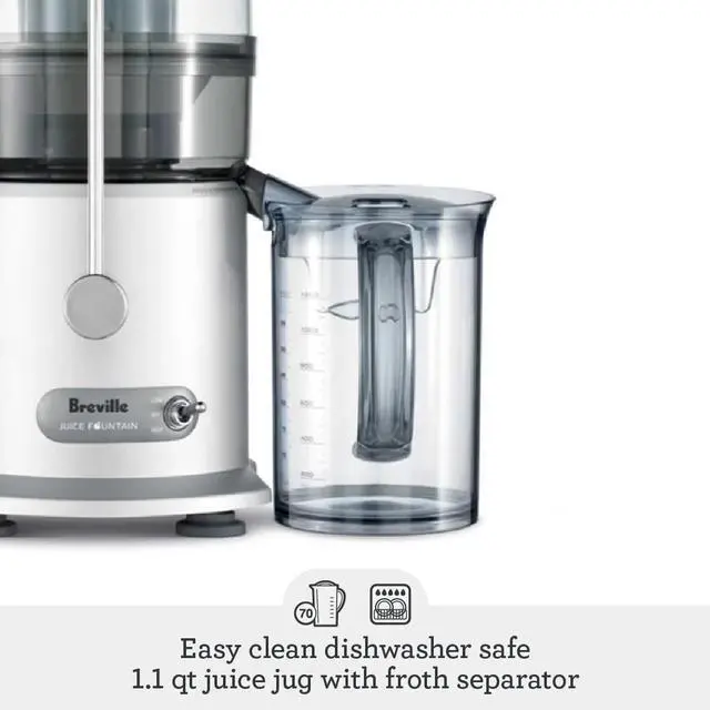 Alt view image 4 of 6 - _Mega Brand Juice Fountain Plus JE98XL, Silver